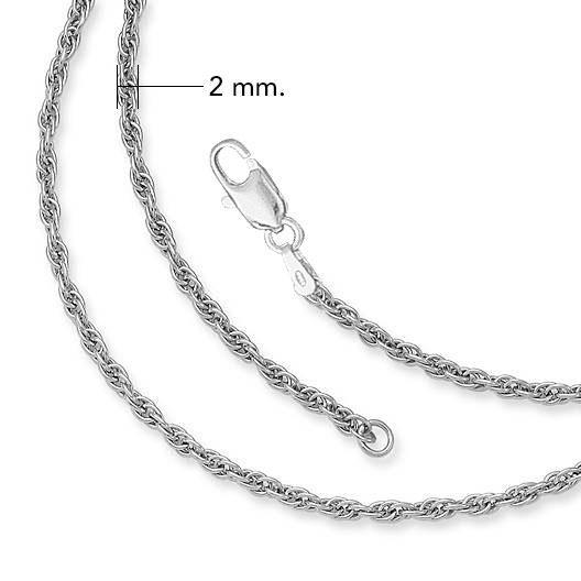 Fine Sterling Silver Rope Chain TCH023
