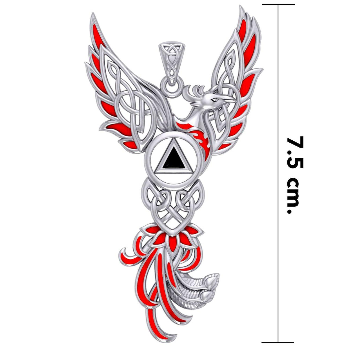 Celtic Phoenix Recovery Sterling Silver Pendant