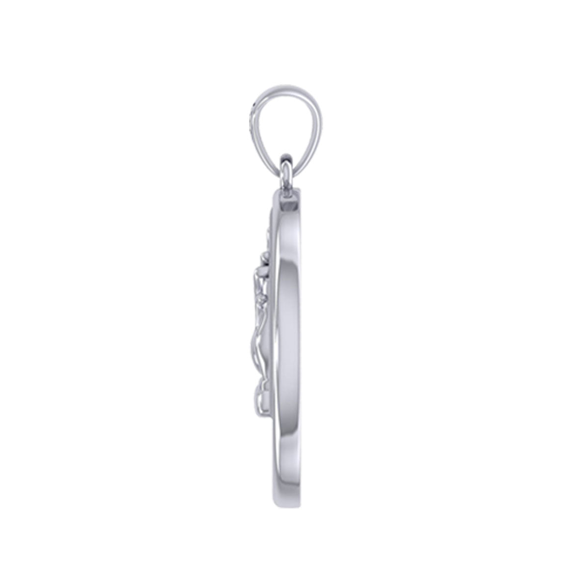 NA Recovery Symbol Christogram Sterling Silver Pendant Jewelry For Recovery Strength Faith And Transformation
