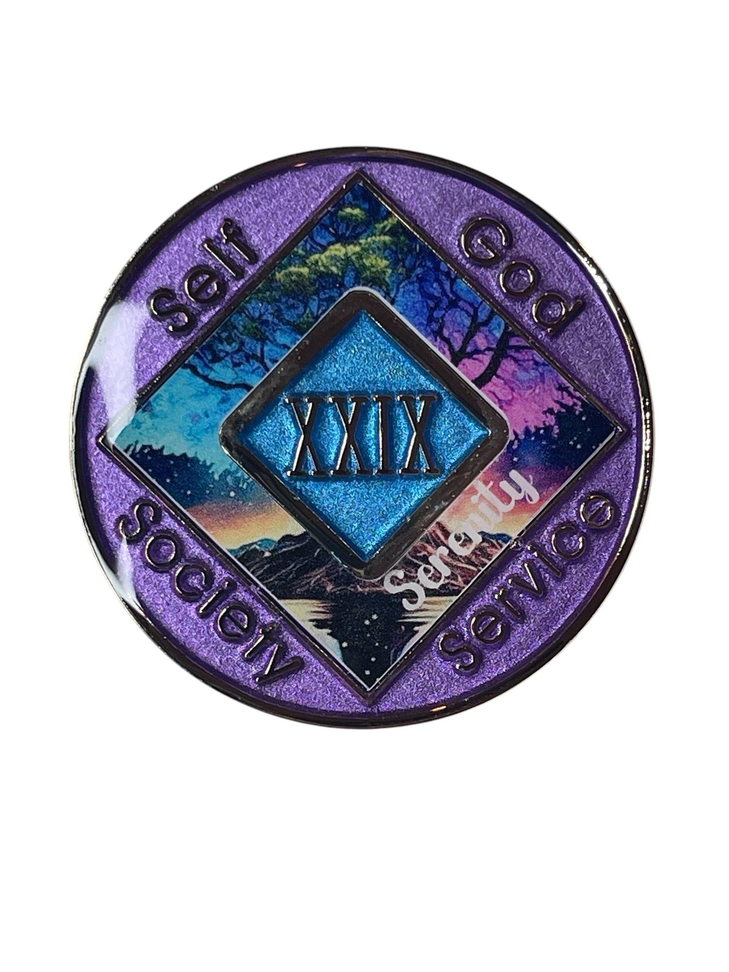 12-Step Milestone Medallion - Custom Name and Date Recovery Coin for Sobriety