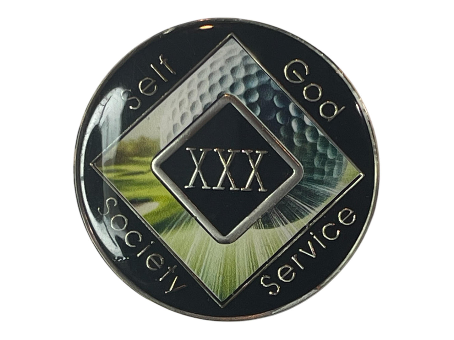 Golf-Themed NA Recovery Medallion