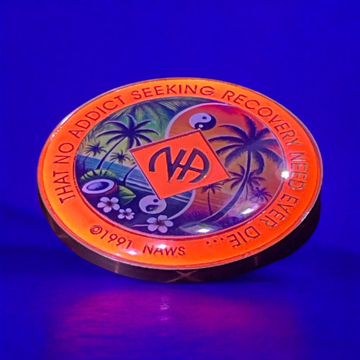 Tropical Yin Yang NA Medallion: Custom Clean Date Recovery Chip