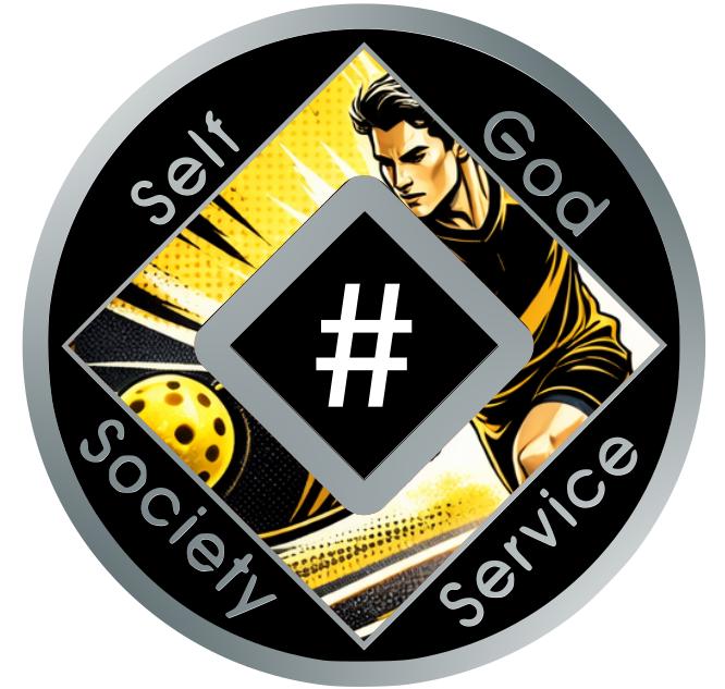 Pickleball NA Recovery Medallion – Custom Narcotics Anonymous Clean Time Coin, Sports-Inspired Sobriety Token