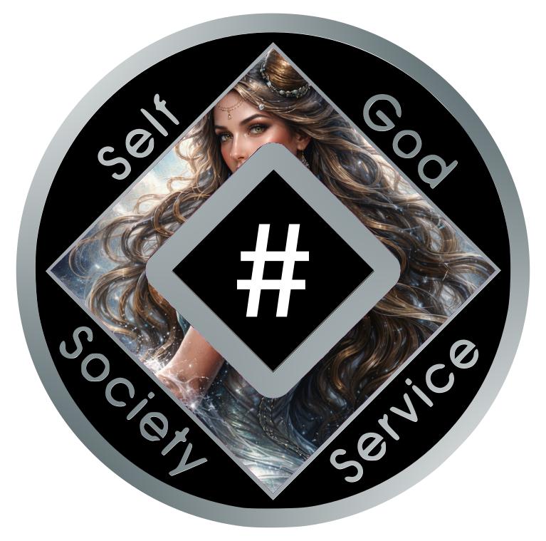 Capricorn NA Recovery Medallion – Earthy Strength & Celestial Grace
