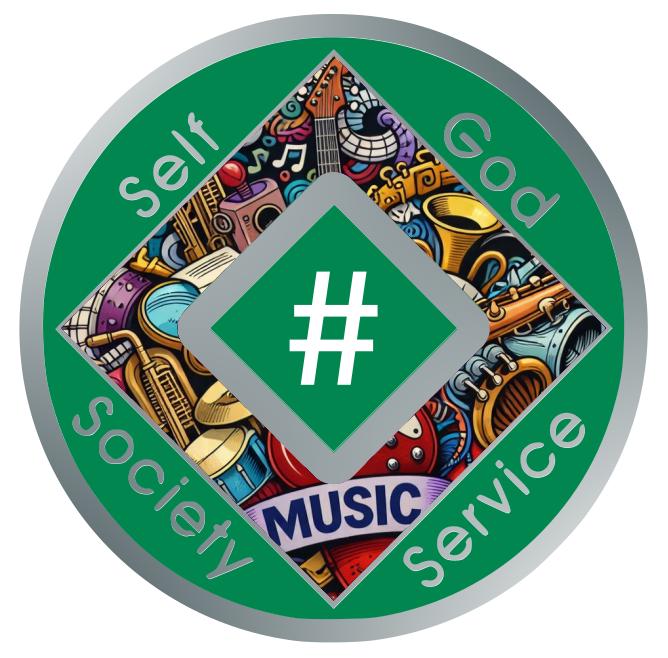Music NA Recovery Medallion