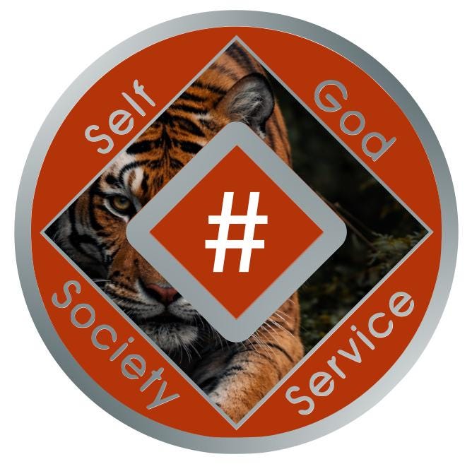 Tiger NA Recovery Medallion - Orange