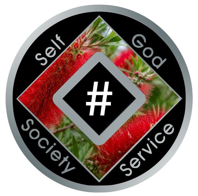 Bottlebrush Flower NA Recovery Medallion