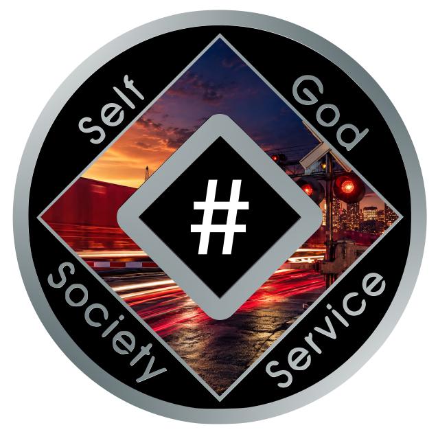 Railroad Crossing NA Recovery Medallion