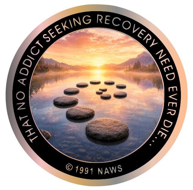 Step Work Journey Recovery Token – Sponsor Gift for a Sponsee – NA Steps Completion Medallion – Twelve Steps Milestone Chip