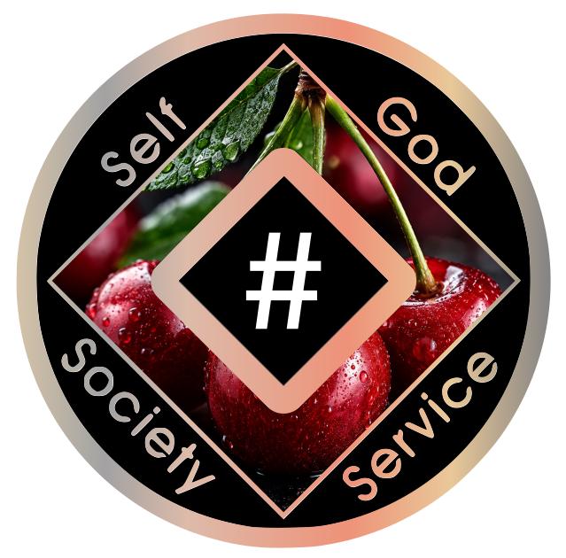Cherry NA Recovery Medallion