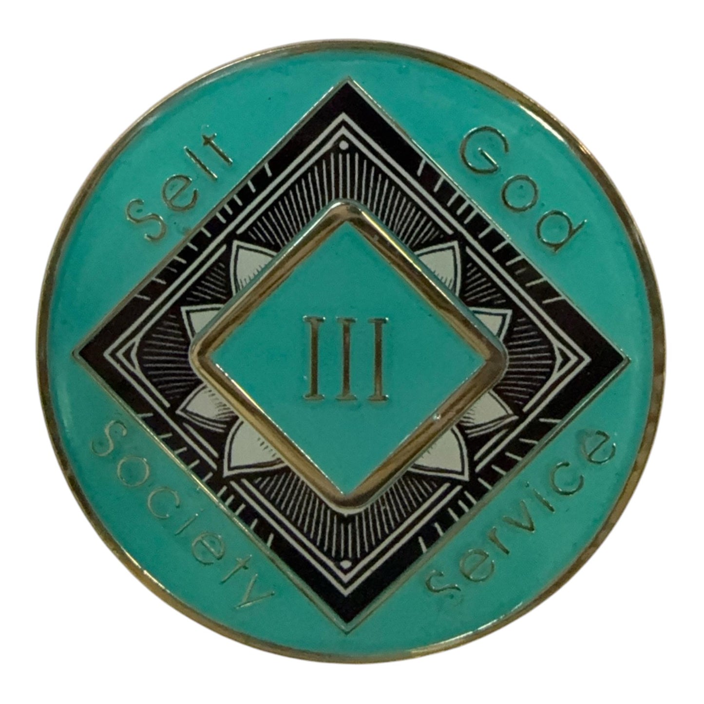 Custom NA Medallion: Personalized Sobriety Gift with Lotus