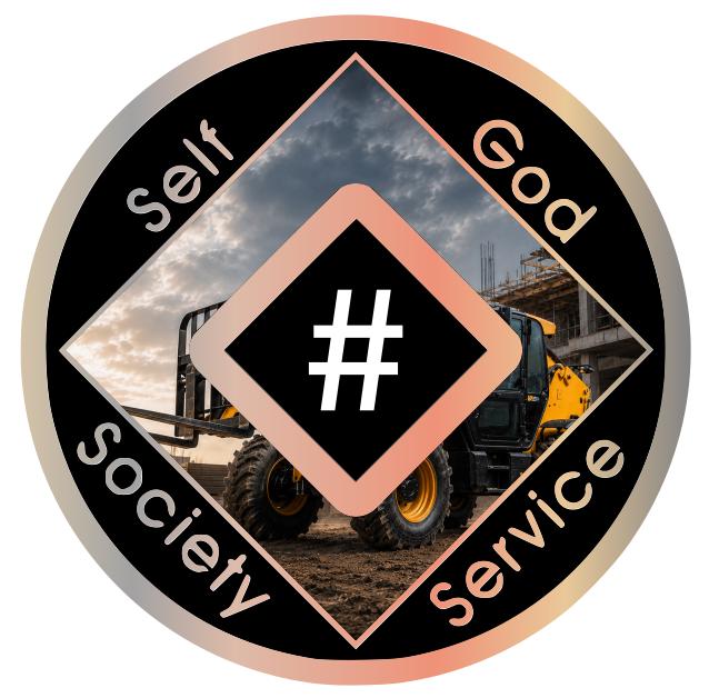 Construction Equipment Recovery Medallion