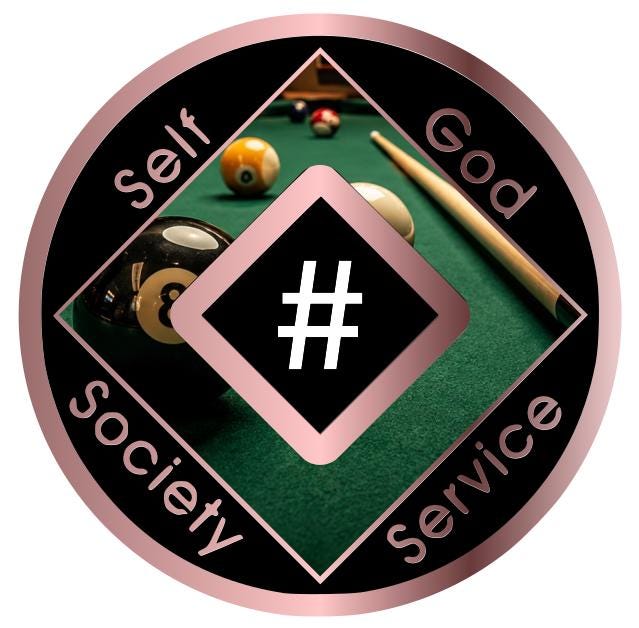 Billiards & Recovery NA Medallion