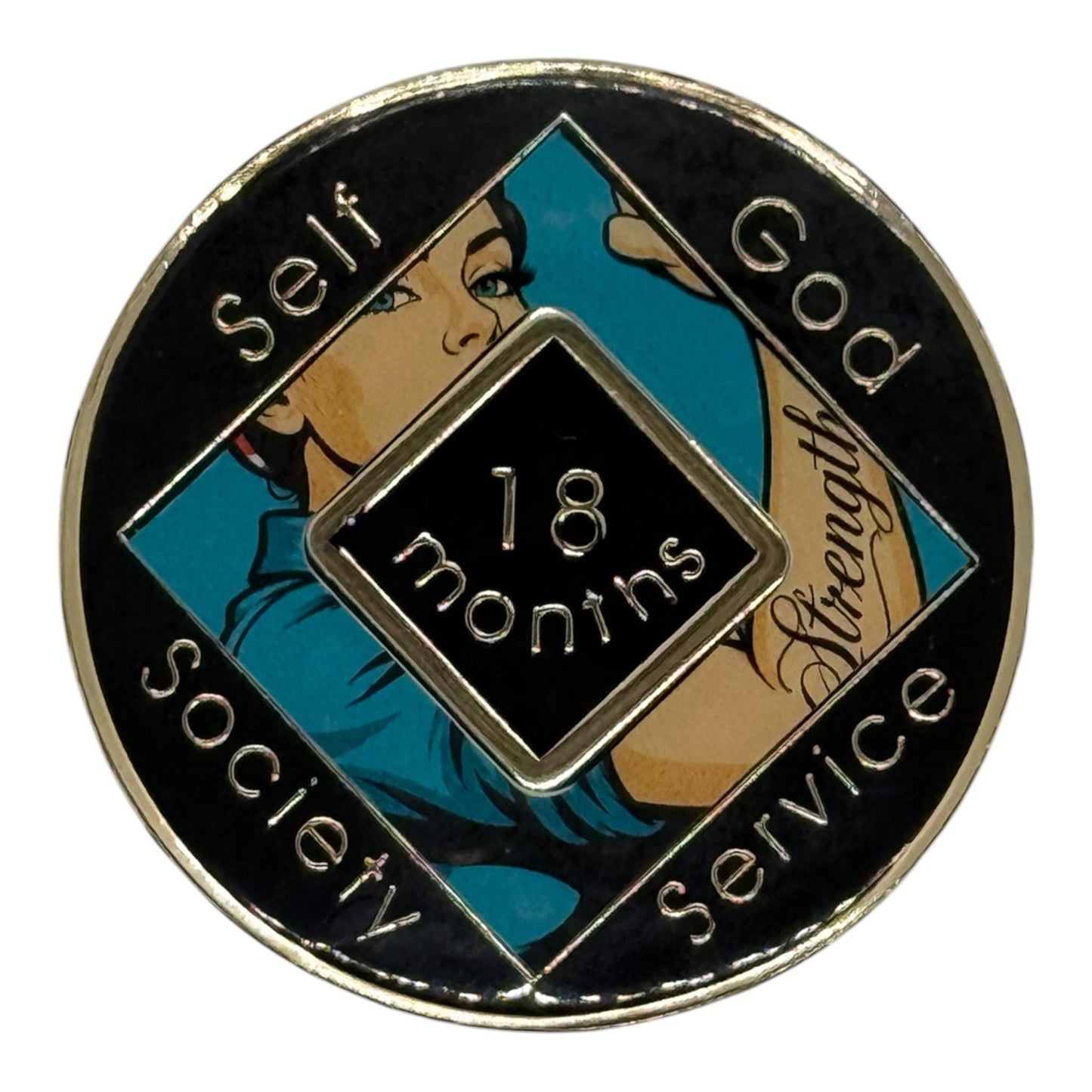 Strong Recovery NA Medallion – Women's Empowerment Narcotics Anonymous Medallion