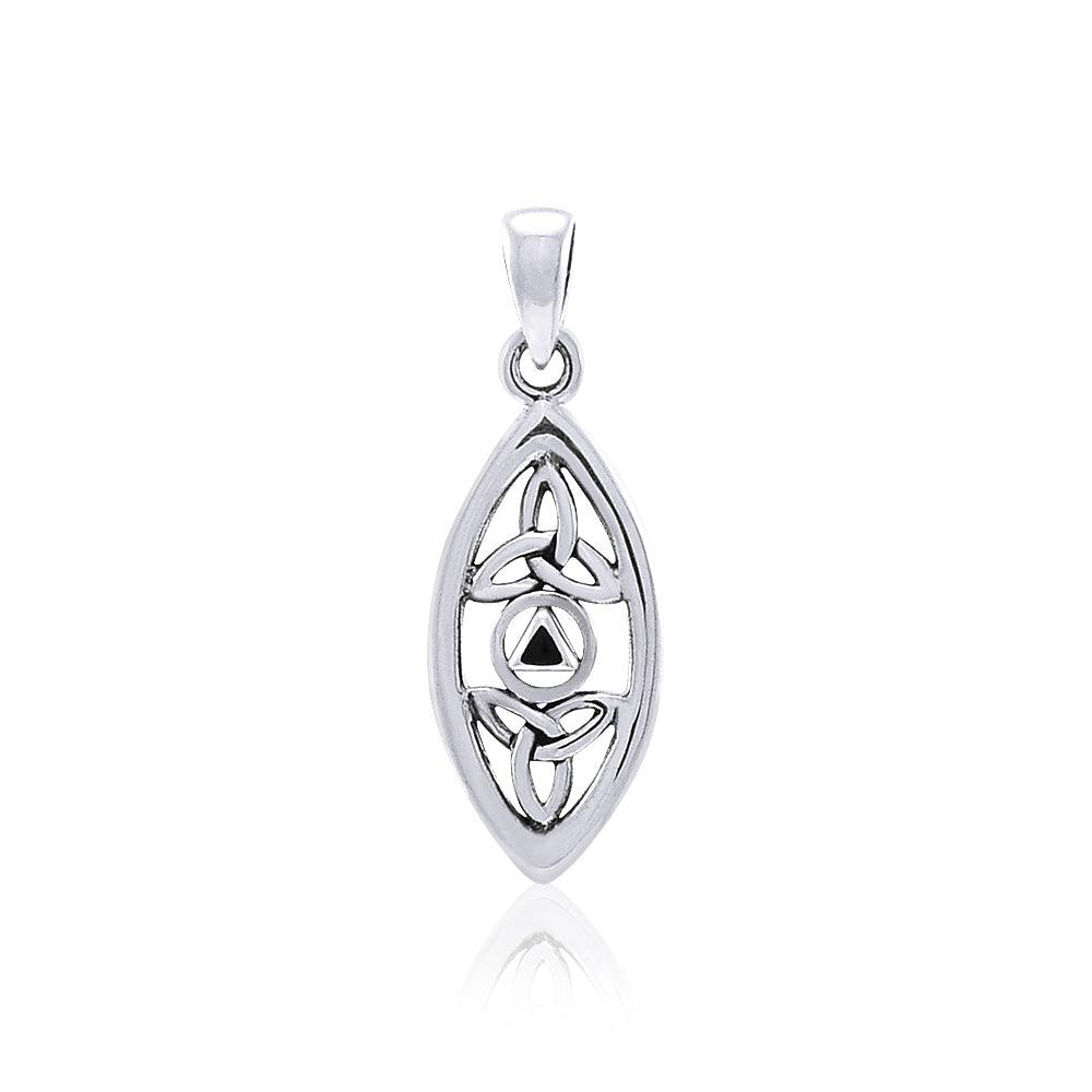 AA Recovery Trinity Knot Sterling Silver Pendant Symbol of Sobriety and Spiritual Renewal Jewelry