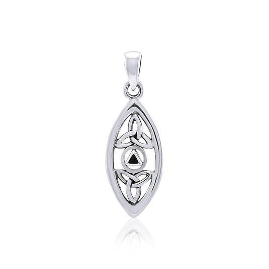 AA Recovery Trinity Knot Sterling Silver Pendant Symbol of Sobriety and Spiritual Renewal Jewelry