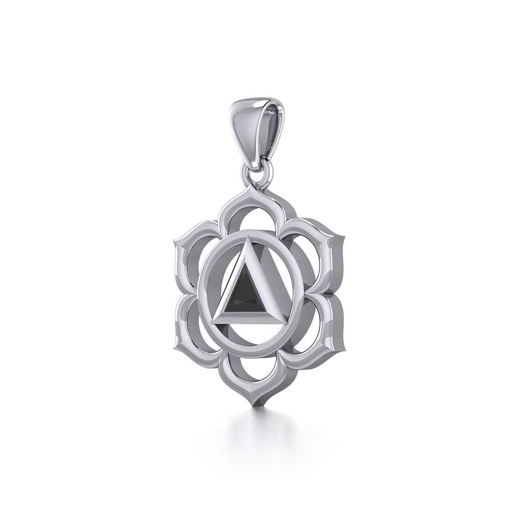 Chakra Recovery Sterling Silver Pendant With Gemstone AA Recovery Collection