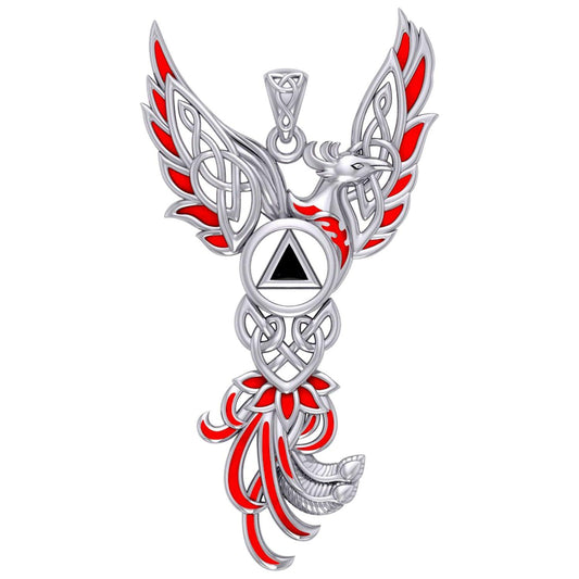 Celtic Phoenix Recovery Sterling Silver Pendant