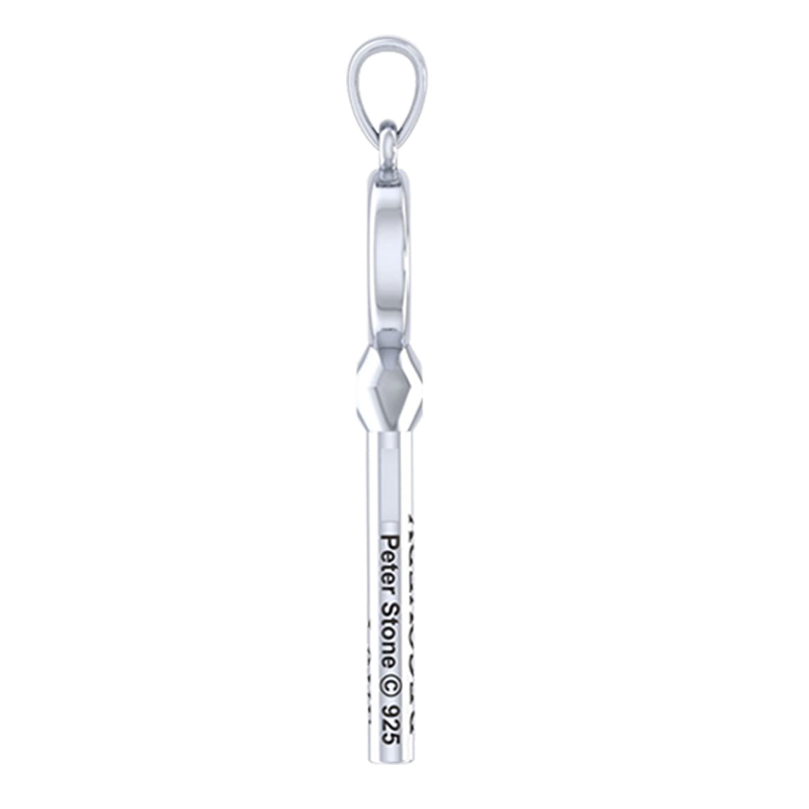 Peter Stone AA Recovery Key of Encouragement Sterling Silver Pendant 925 Jewelry