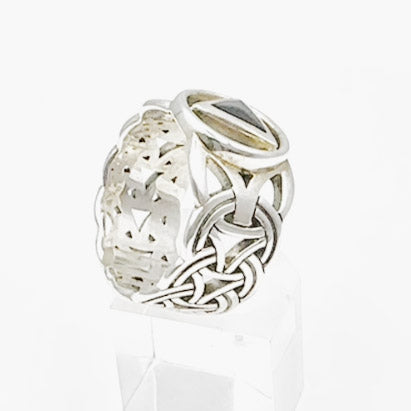 Recovery Viking Sterling Silver Ring With Gemstone Tri2275 Peter Stone AA Recovery Collection