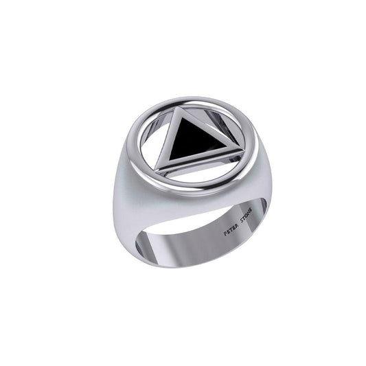Recovery Sterling Silver Ring With Stone For Strength And Renewal Everyday Wear Jewelry