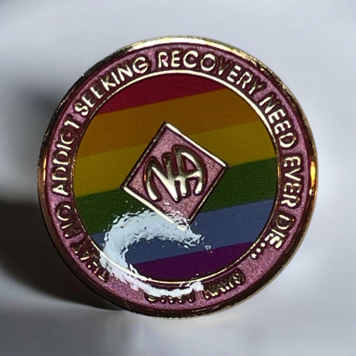 Artistic Narcotics Anonymous Medallion | Custom NA Recovery Coin | Anniversary Milestone Chip
