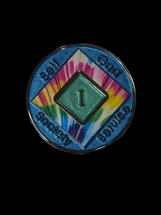 Narcotics Anonymous Medallion - Custom 12-Step Recovery Medallion - Personalized Sobriety Coin