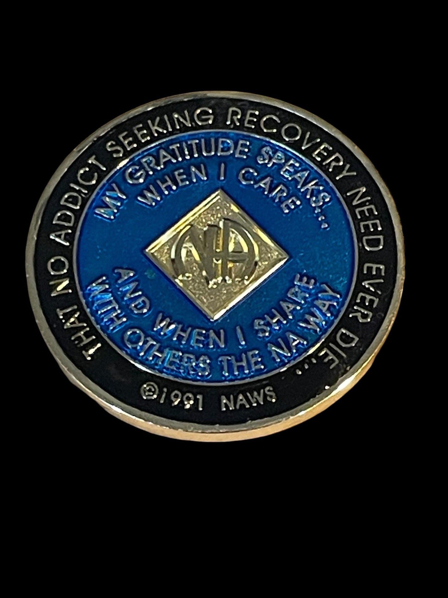 Custom NA Sobriety Medallion | Narcotics Anonymous Clean Time Coin | Recovery Gift Idea