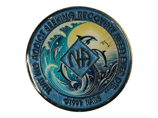 Limited Edition Narcotics Anonymous Medallion | Custom NA Coin for Recovery Milestones | Yin Yang Recovery Medallion