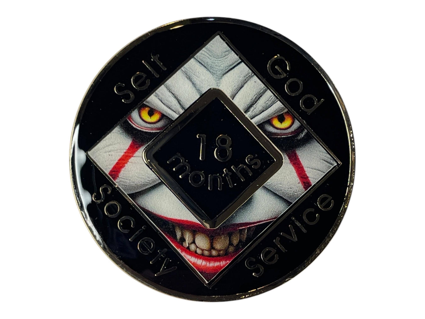 12-Step Milestone Medallion - Custom Name and Date Recovery Coin for Sobriety - Horror Recovery Medallion NA