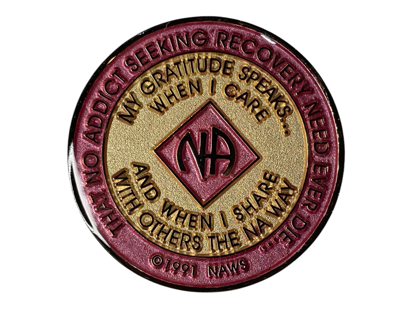 Limited Edition Narcotics Anonymous Medallion | Custom NA Coin for Recovery Milestones