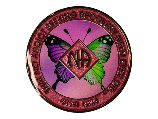 Artistic Narcotics Anonymous Medallion | Custom NA Recovery Coin | Anniversary Milestone Gift