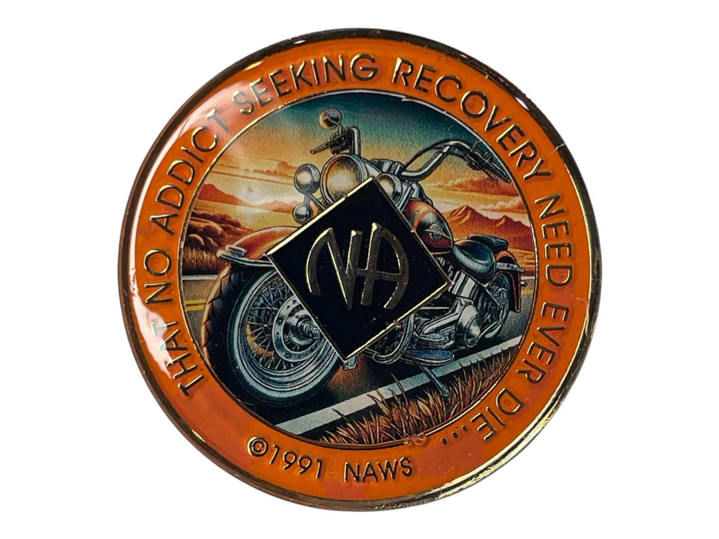 Bronze Motorcycle NA Medallion – The Open Road to Recovery