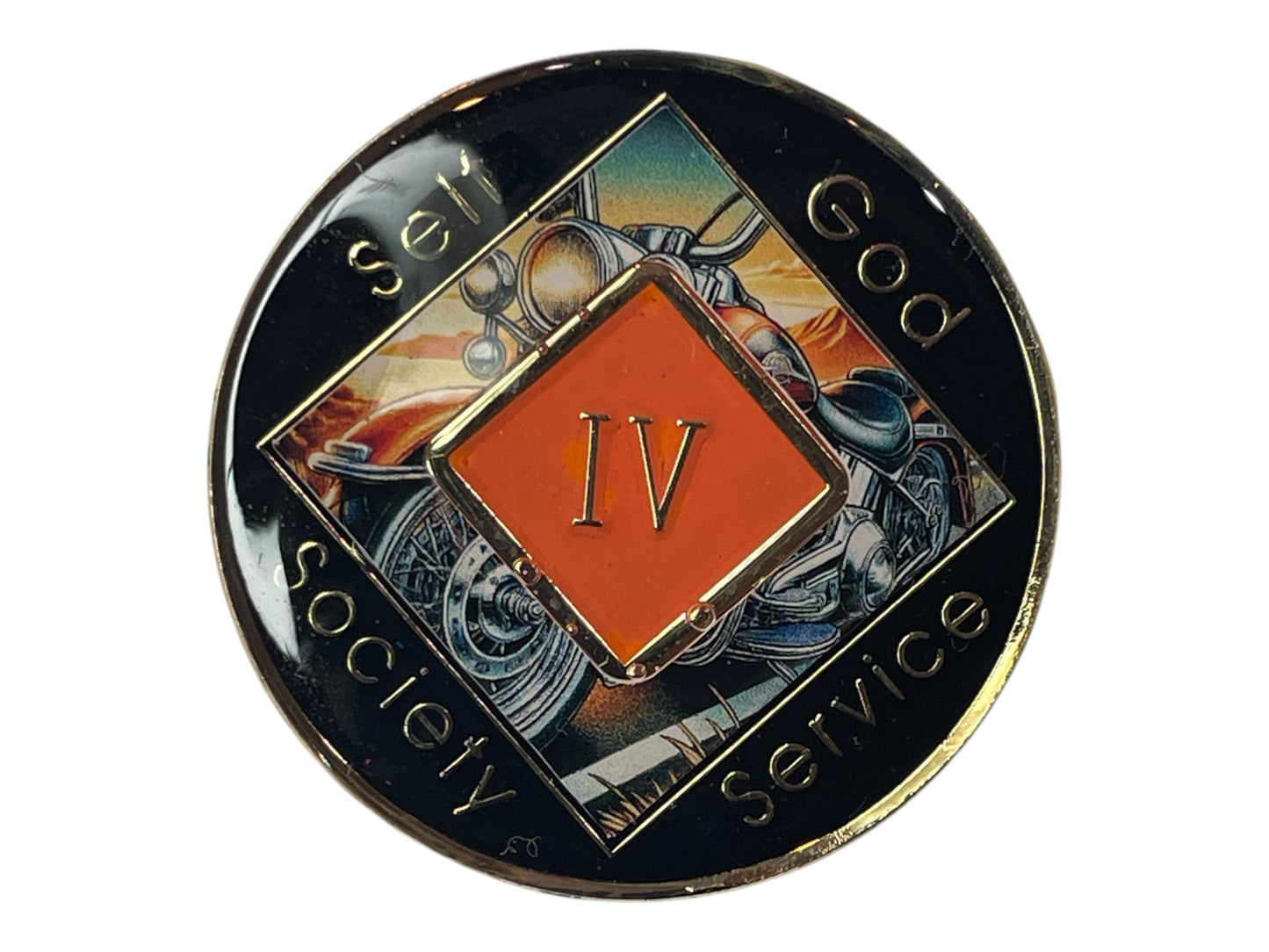 Bronze Motorcycle NA Medallion – The Open Road to Recovery