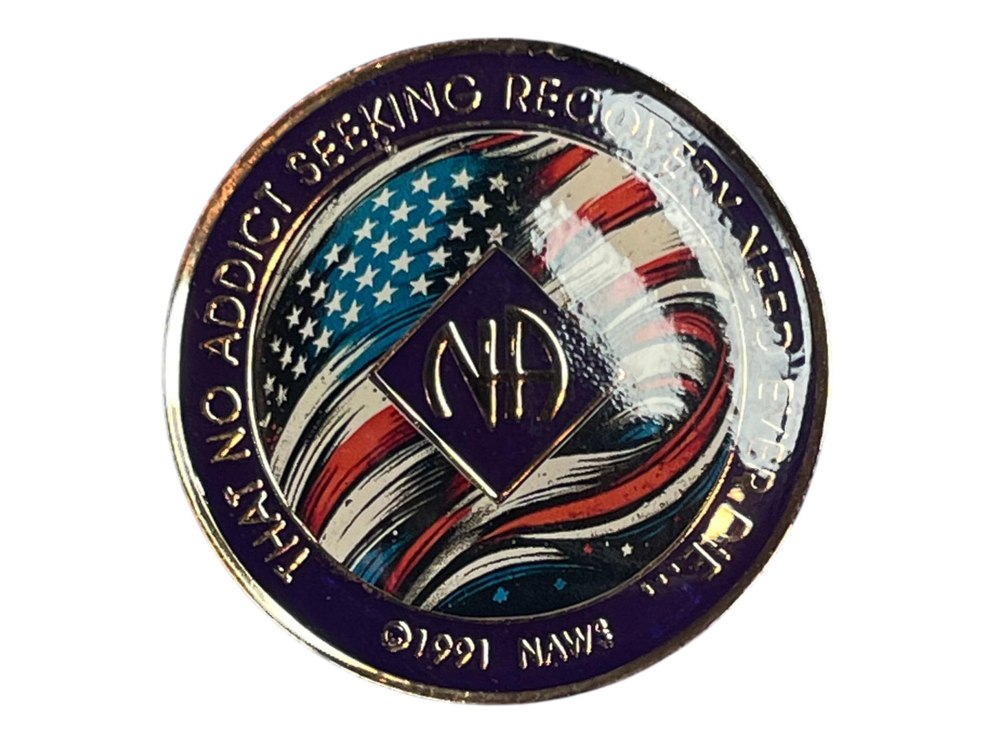 Custom NA Medallion | Personalized Clean Time Token | Sobriety Chip