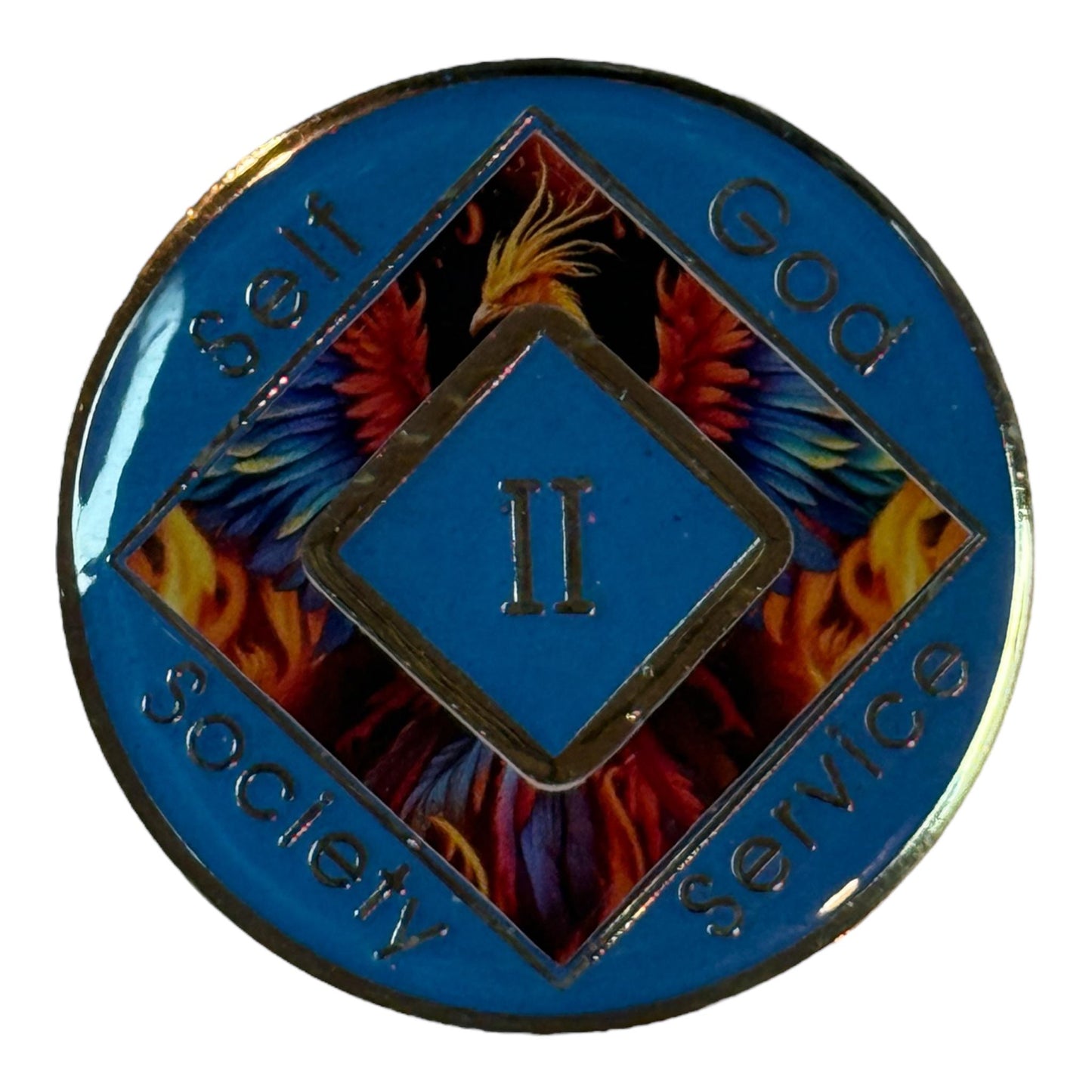 Phoenix NA Medallion - Narcotics Anonymous Sobriety Coin - Custom Recovery Chip - Milestone Clean Time Token