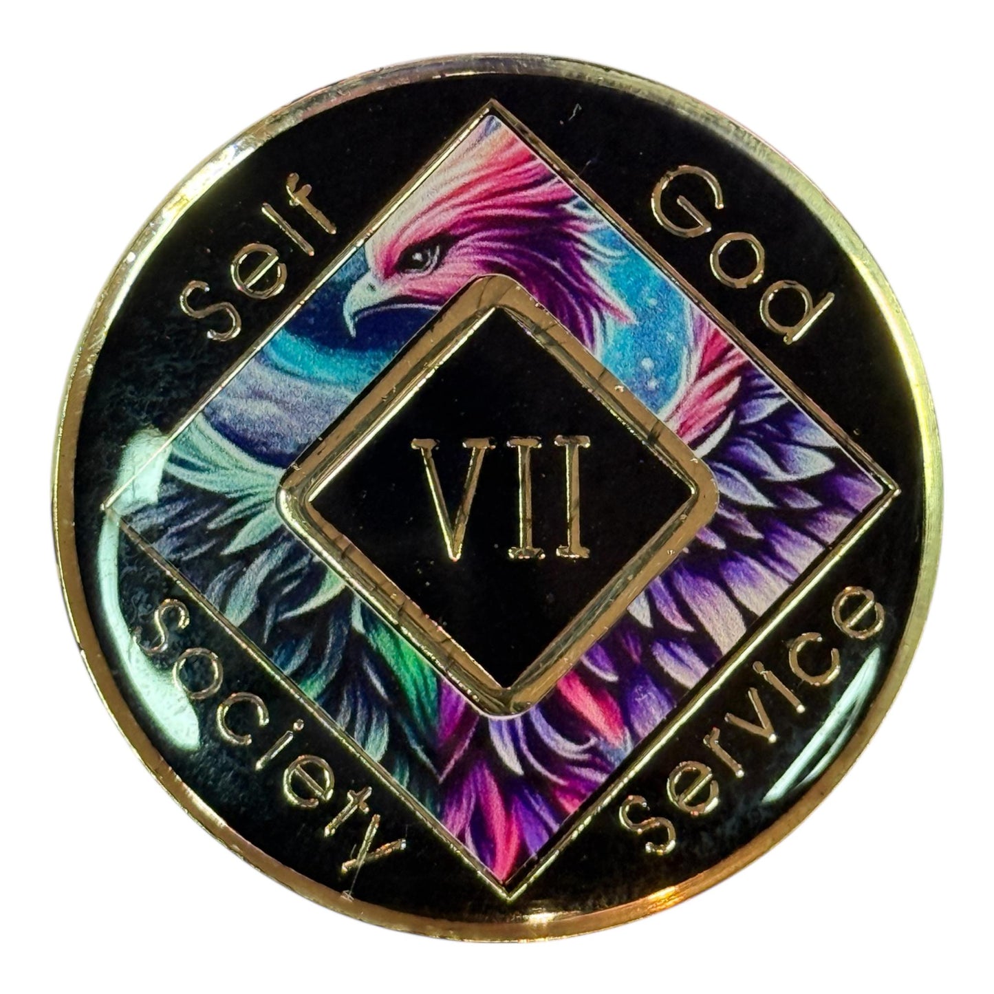 Phoenix Narcotics Anonymous Recovery Medallion | Bronze Sobriety Token