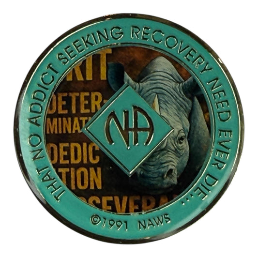 NA Medallion • Recovery Coin with Wildlife Graphic - Resin Finish