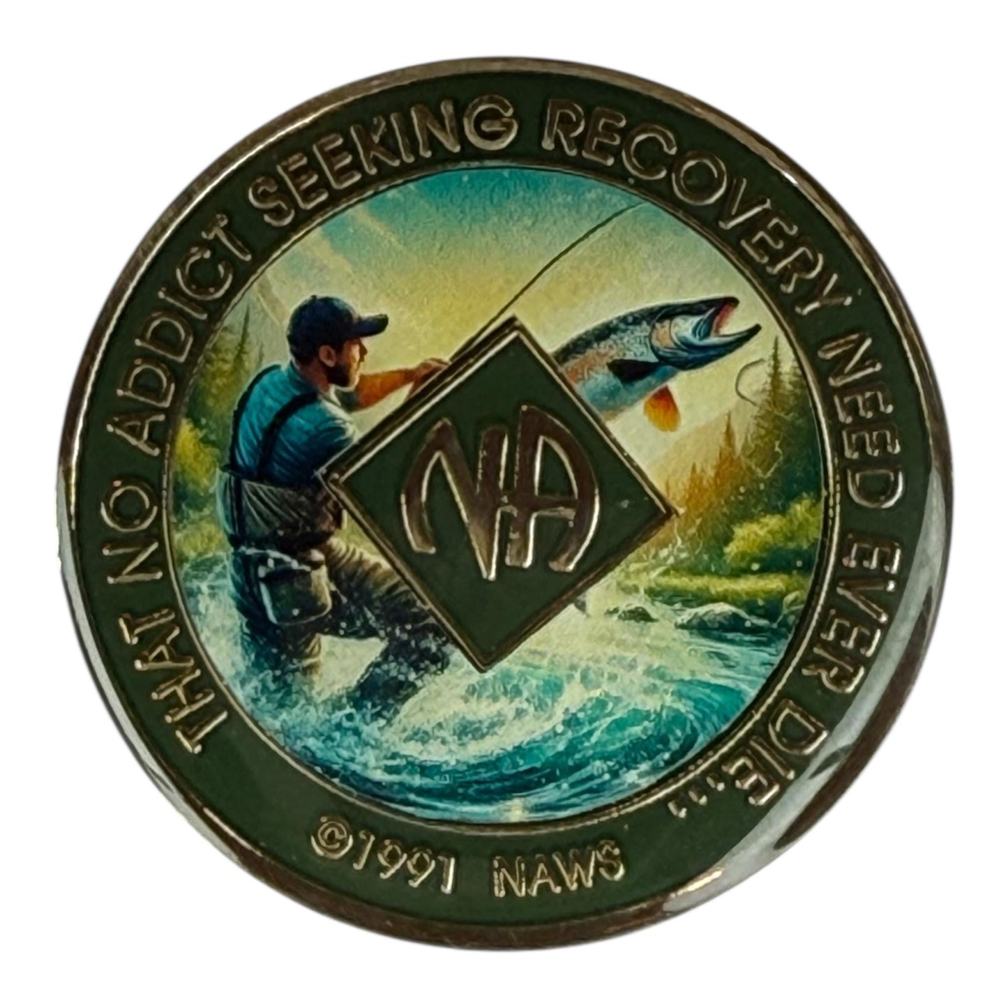 NA Medallion – Fly Fishing- Resin Finish