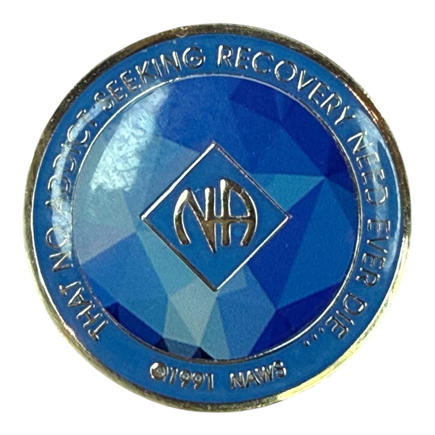 Narcotics Anonymous Clean Time Medallion | Custom Design NA Recovery Token | Sobriety Gift