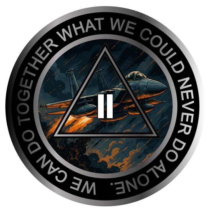 Fighter Jet AA Medallion with Serenity Prayer | Sobriety Token, Recovery Coin , Sober Milestone Chip