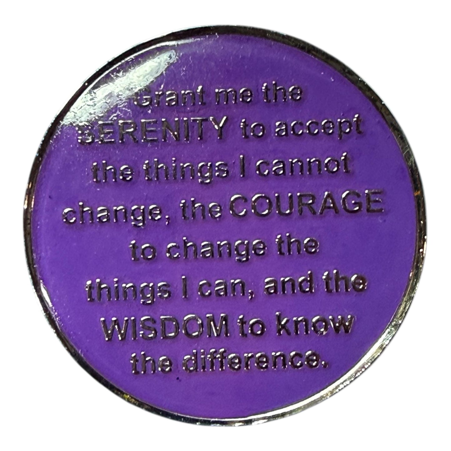 Handmade AA Medallion – Buffalo Theme – 38mm Anniversary Recovery Chip