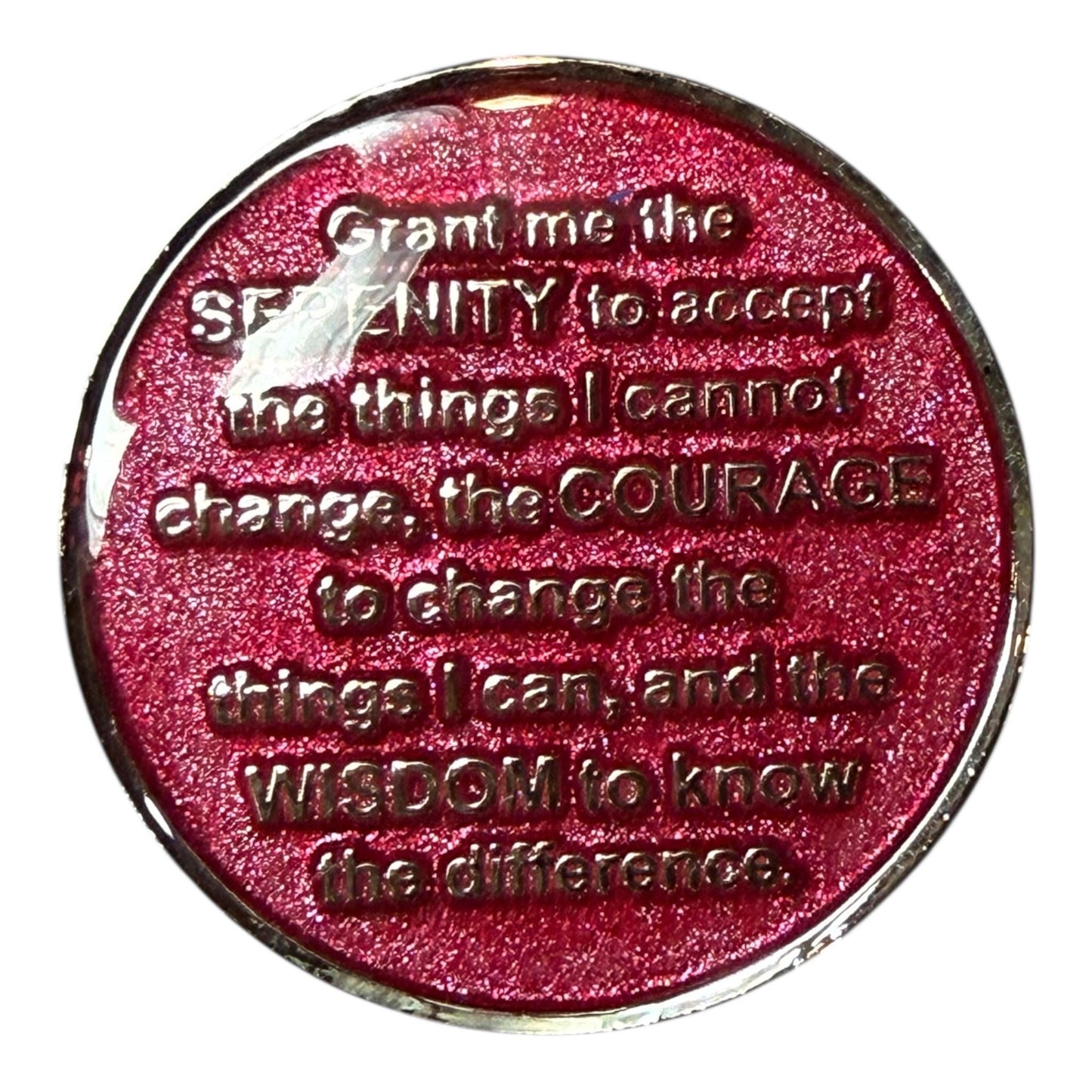 Handmade AA Medallion – Buffalo Theme – 38mm Anniversary Recovery Chip
