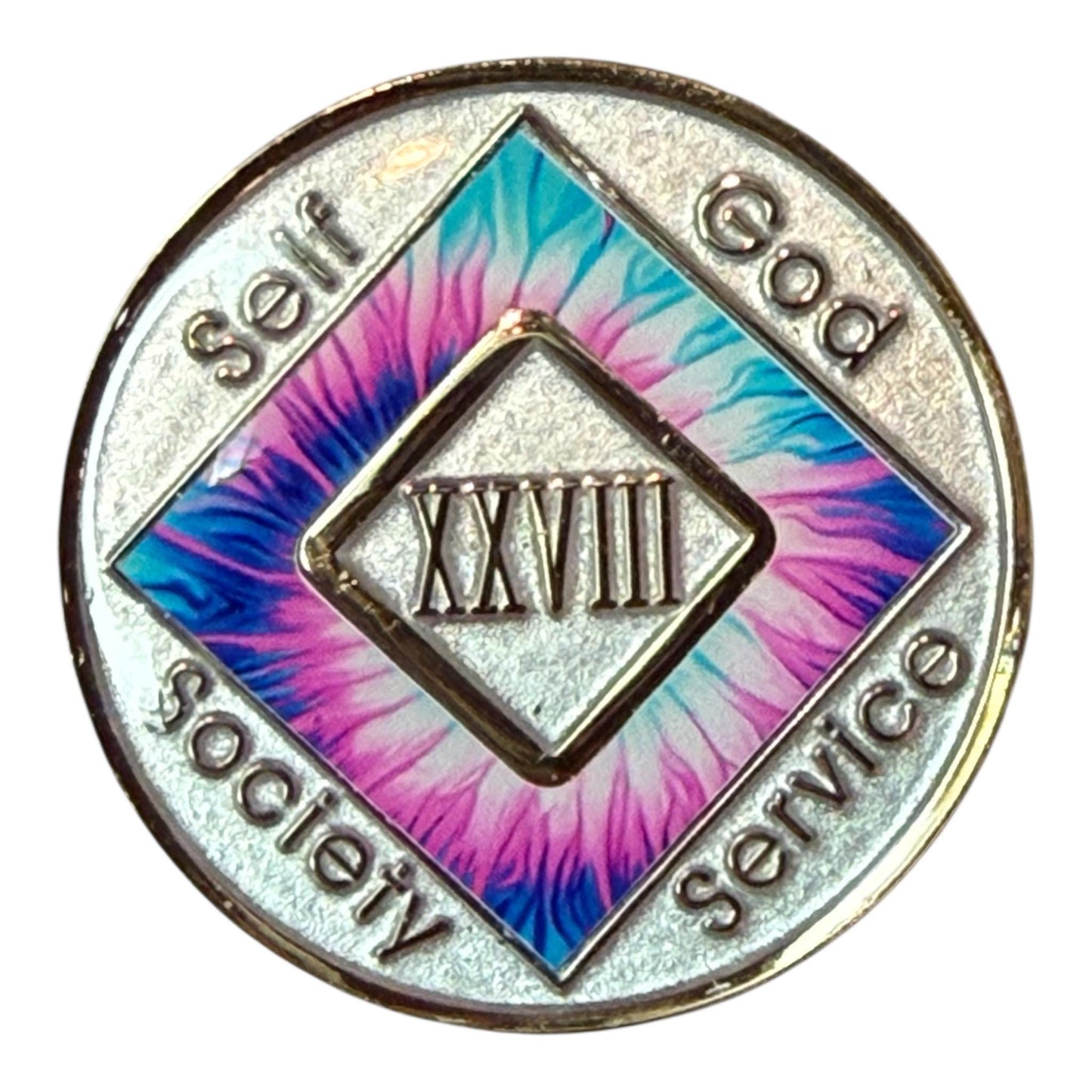 Custom 12-Step Medallion | Personalized Clean Time Token | Sobriety Coin
