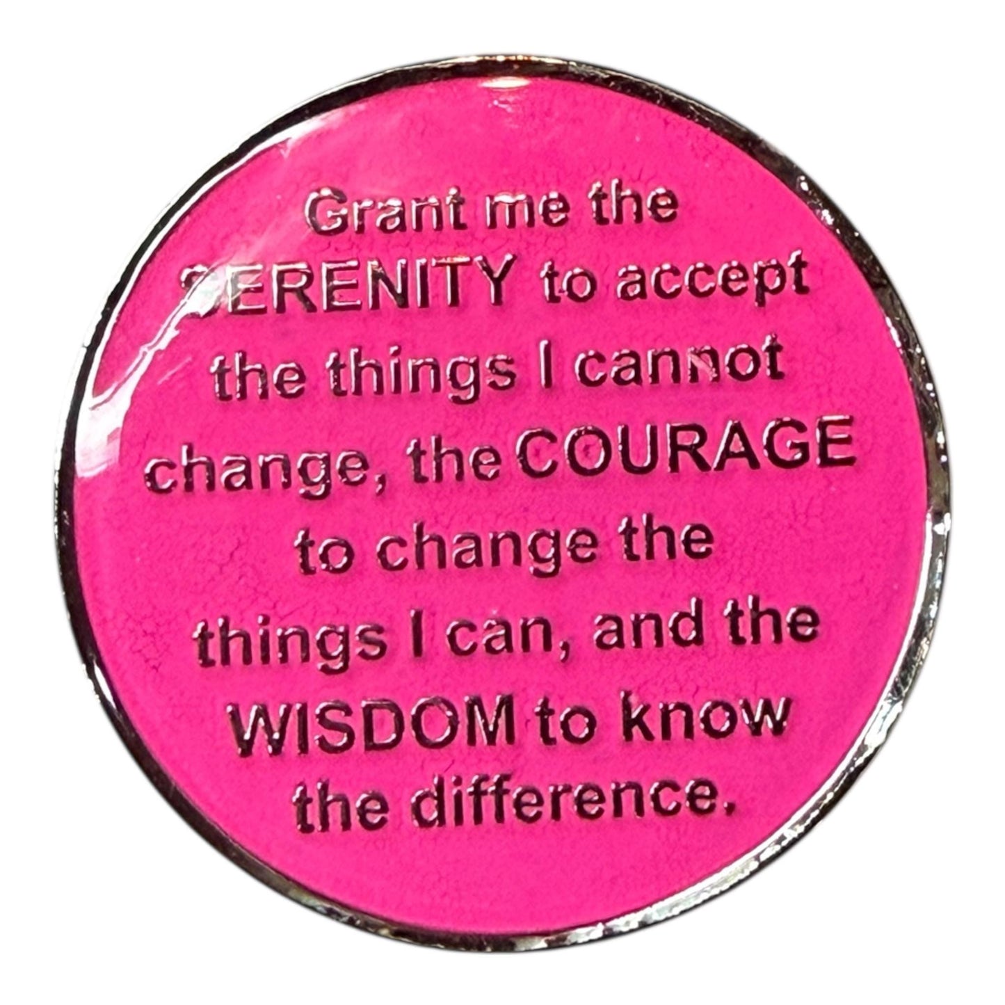 Customizable AA Medallion: Lotus Sobriety Coin - Alcoholics Anonymous Gift