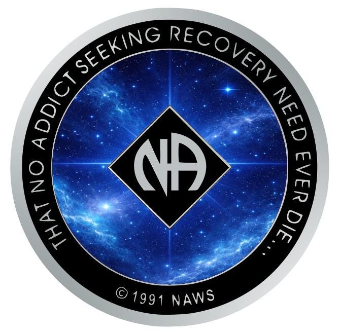 Galaxy NA Recovery Medallion | Cosmic Sobriety Chip  | Milestone Coin