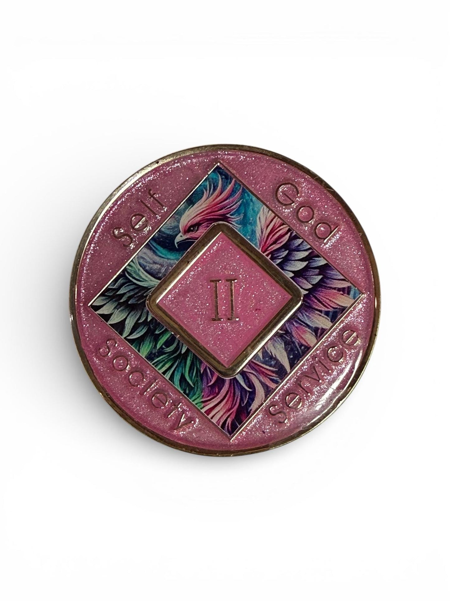 Phoenix Narcotics Anonymous Recovery Medallion | Bronze Sobriety Token
