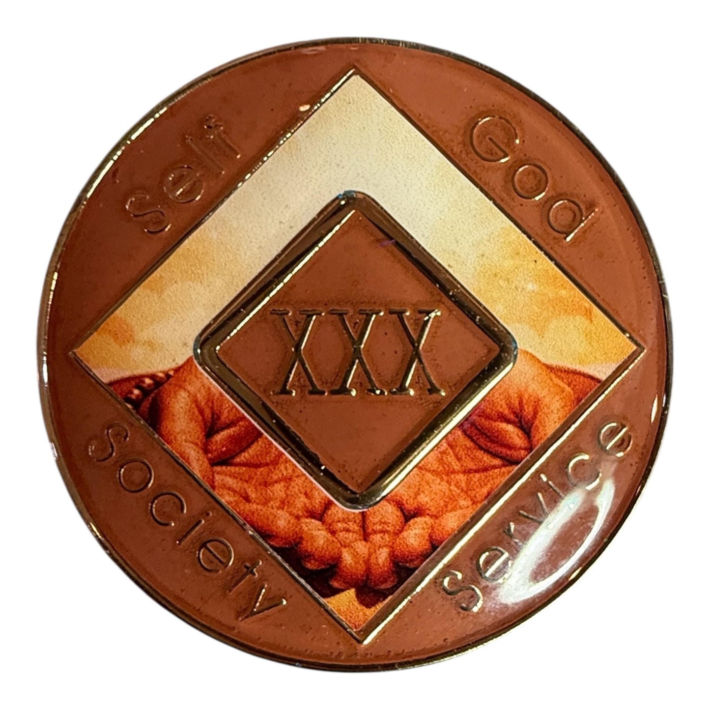 NA Recovery Medallion Surrender & Service Sobriety Chip