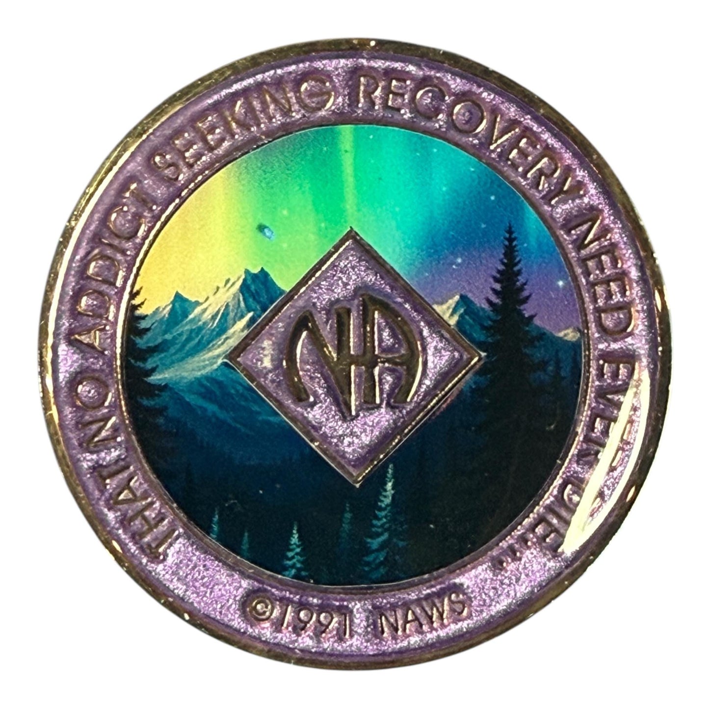 Bronze NA Medallion | Northern Lights Narcotics Anonymous Recovery Token