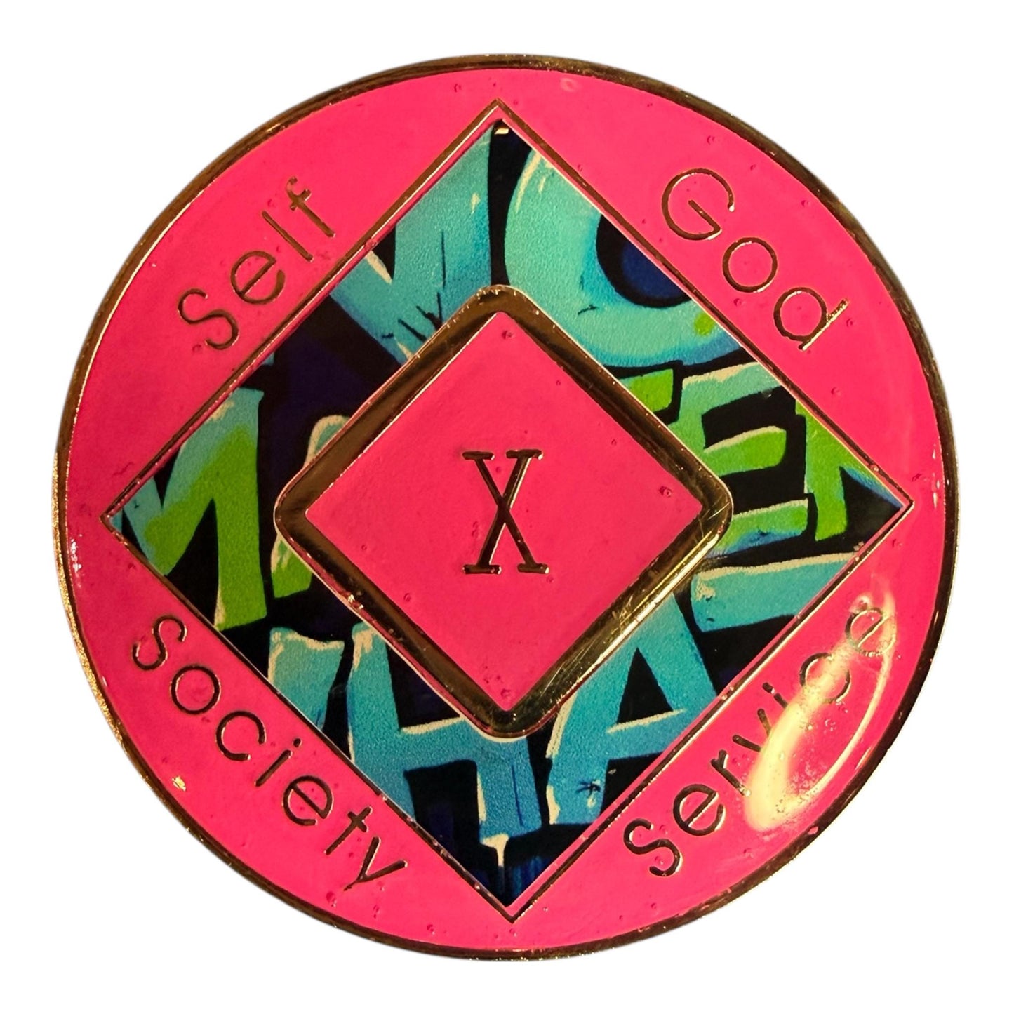 No Matter What NA Medallion: Bronze Narcotics Anonymous Recovery Chip